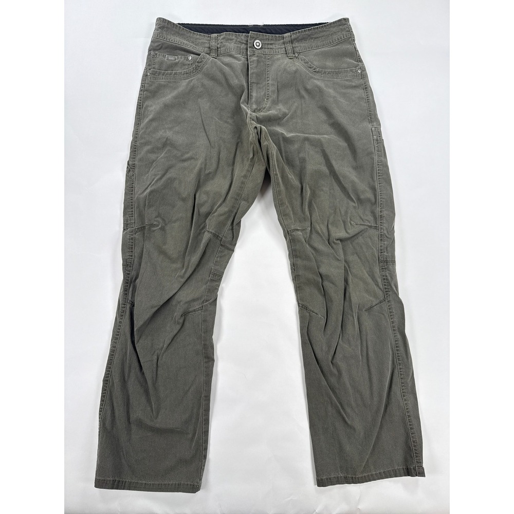 KUHL Mens Pants 36x30 Green Revolvr Uberkuhl Stretch Hiking Utility